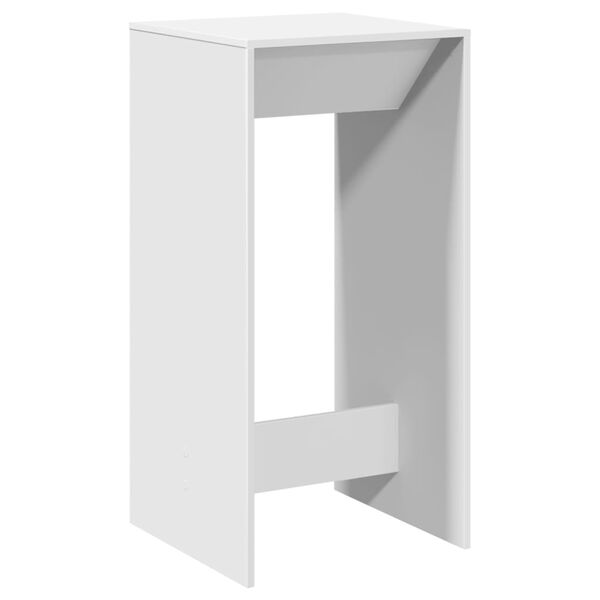 vidaXL barbord 51x50x103,5 cm konstrueret træ hvid