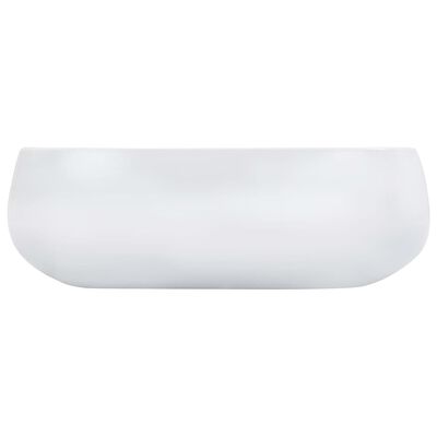 vidaXL håndvask 44,5 x 39,5 x 14,5 cm keramik hvid