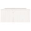 vidaXL skærmholder 60x24x10,5 cm massivt fyrretræ hvid