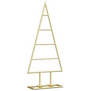 vidaXL Metal juletr&aelig; Guld 60 cm Pulverlakeret St&aring;l
