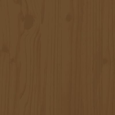 vidaXL seniorseng 120x200 cm massivt fyrretræ honningbrun