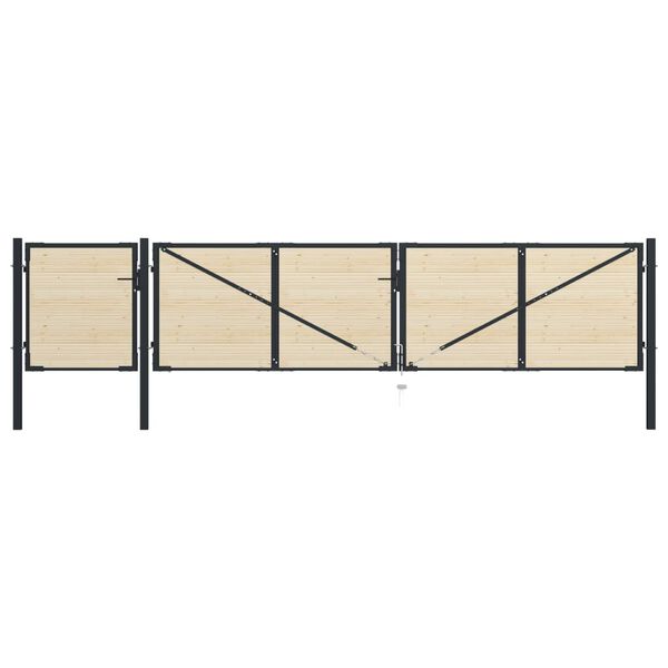 vidaXL hegnslameller 65 stk. massivt grantr&aelig;