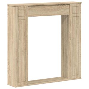 vidaXL Pejseramme Sonoma-eg 100 x 20 x 100 cm Konstrueret tr&aelig;