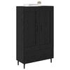 vidaXL Highboard med skuffe Sort eg 69,5 x 31 x 115 cm Konstrueret træ