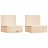 vidaXL Sengebord 2 stk. Brun 42 x 32,5 x 40 cm Massivt fyrretr&aelig;