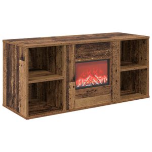 vidaXL Elektrisk pejs Gammelt tr&aelig; 100 x 37 x 45,5 cm Konstrueret tr&aelig;