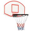 vidaXL basketballkurv med plade 71x45x2 cm polyethylen hvid