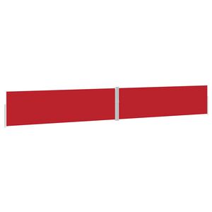 vidaXL sammenrullelig sidemarkise til terrassen 170x1200 cm r&oslash;d
