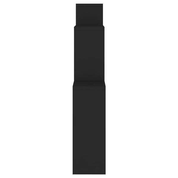 vidaXL vægreol 80x15x78,5 cm konstrueret træ sort