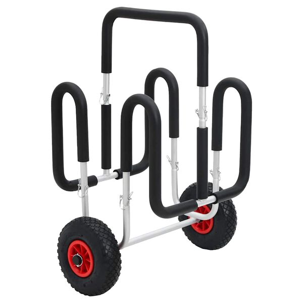 vidaXL SUP Trolley til 2 surfbr&aelig;tter 90 kg aluminium