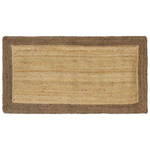vidaXL Omr&aring;de t&aelig;ppe Gr&aring; 60 x 110 cm Jute