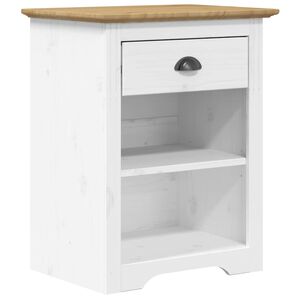 vidaXL sengebord BODO 53x38,5x67 cm massivt fyrretr&aelig; brun
