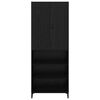 vidaXL Highboard Sort eg 69,5 x 34 x 180 cm Konstrueret tr&aelig;