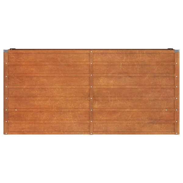 vidaXL højbed 160x40x77 cm cortenstål rustfarvet