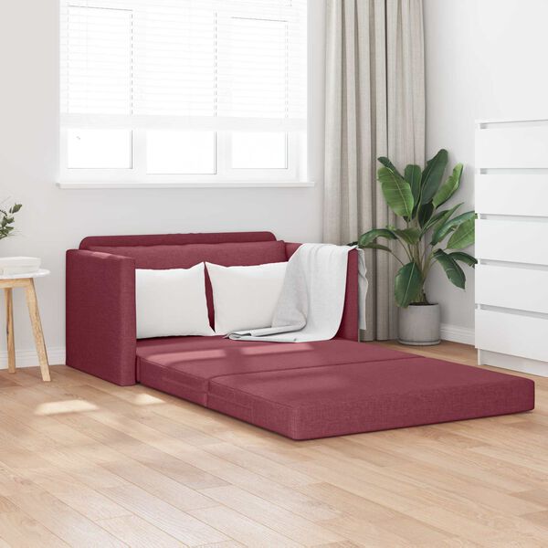 vidaXL Sovesofa 110cm Vinr&oslash;d Stof