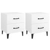 vidaXL sengeborde 2 stk. 40x35x47,5 cm hvid