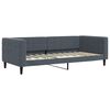 vidaXL daybed 90x200 cm velour m&oslash;rkegr&aring;