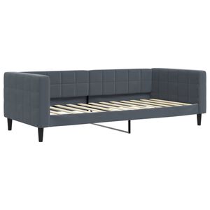 vidaXL daybed 90x200 cm velour m&oslash;rkegr&aring;