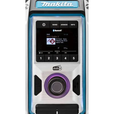 Makita Bluetooth-radio DAB sort og blå