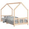 vidaXL sengeramme til juniorseng 90x200 cm massivt fyrretr&aelig;