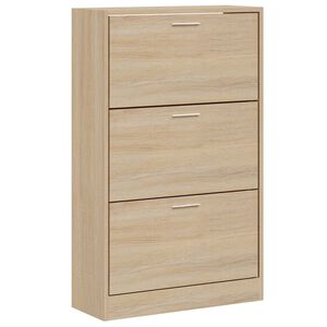 vidaXL skoskab 63x24x103 cm konstrueret tr&aelig; sonoma-eg