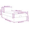 vidaXL osmannisk sengeramme med madras 80x200 cm stof cremefarvet