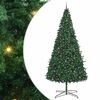 vidaXL Juletr&aelig; Med dekorative strenglamper Gr&oslash;n 400 cm PVC