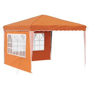 vidaXL Pop-up Festtelt 288 x 288 x 245 cm Orange Oxford stof