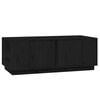 vidaXL sofabord 110x50x40 cm massivt fyrretr&aelig; sort