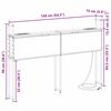 vidaXL Opbevaringshovedgavl med Opladningsstation Sonoma-eg 135 cm