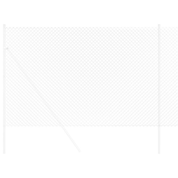 vidaXL K&aelig;delink indhegning S&oslash;lv 10 x 1,6 m Galvaniseret st&aring;l