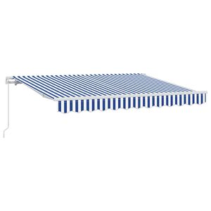 vidaXL Utr&aelig;kkelig Markise Bl&aring; 250 x 200 cm Stof