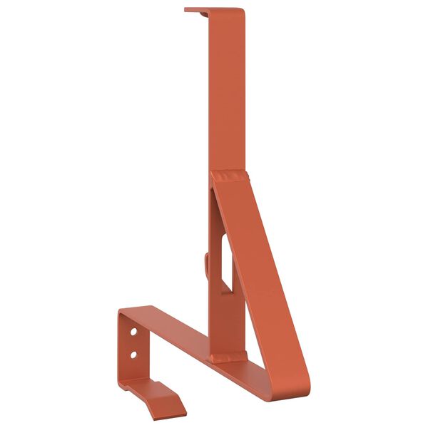 vidaXL Snebeskyttelse St&oslash;tte R&oslash;d 29,5 x 3 x 34,5 cm St&aring;l