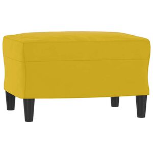vidaXL fodskammel 60x50x41 cm velour gul