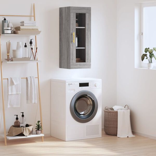 vidaXL v&aelig;gskab 34,5x34x90 cm gr&aring; sonoma-eg