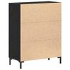 vidaXL Sideboard Sort eg 69,5 x 34 x 90 cm Konstrueret tr&aelig;