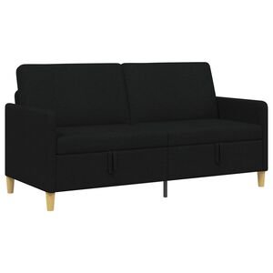 vidaXL Sofa med opbevaring Sort 172 x 78 x 87 cm Polyester