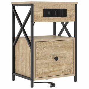 vidaXL Natskab Sonoma eg 40 x 31 x 60 cm Konstrueret tr&aelig;