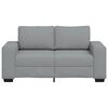 vidaXL 2-personers sofa 160x77x82 cm stof lysegr&aring;
