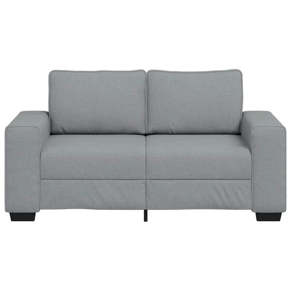vidaXL 2-personers sofa 160x77x82 cm stof lysegr&aring;