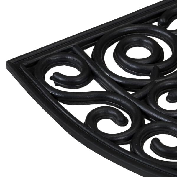 vidaXL d&oslash;rm&aring;tte 45x75 cm halvrund gummi