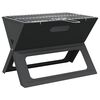 vidaXL Udend&oslash;rs grill 46 x 31 x 31 cm St&aring;l Sort
