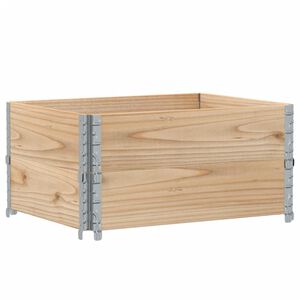 vidaXL pallerammer 2 stk. 80x60 cm massivt fyrretr&aelig;