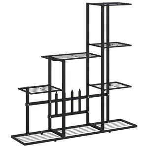 vidaXL blomsterstativ 94,5x25x88 cm metal sort