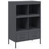 vidaXL skab 68x39x101,5 cm st&aring;l antracitgr&aring;
