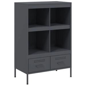 vidaXL skab 68x39x101,5 cm st&aring;l antracitgr&aring;