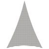 vidaXL Solsejl 5 x 7 x 7 m HDPE Trekantet Lys Gr&aring; og Hvid