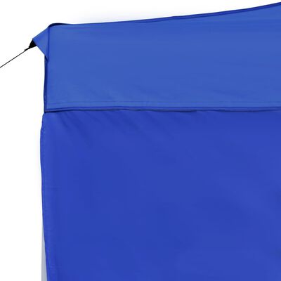 vidaXL foldbart festtelt med vægge aluminium 4,5 x 3 m blå
