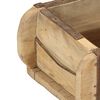 vidaXL Bakke 4 pcs Brun 57 x 15 x 9 cm Solid genbrugs tr&aelig;