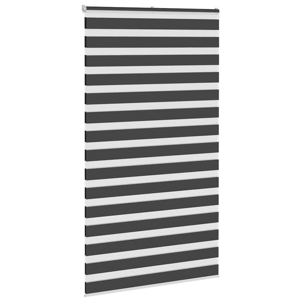 vidaXL zebragardin sort 130x230 cm stofbredde 125,9 cm polyester